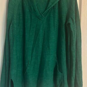 Free People Green Hoodie Sweatshirt